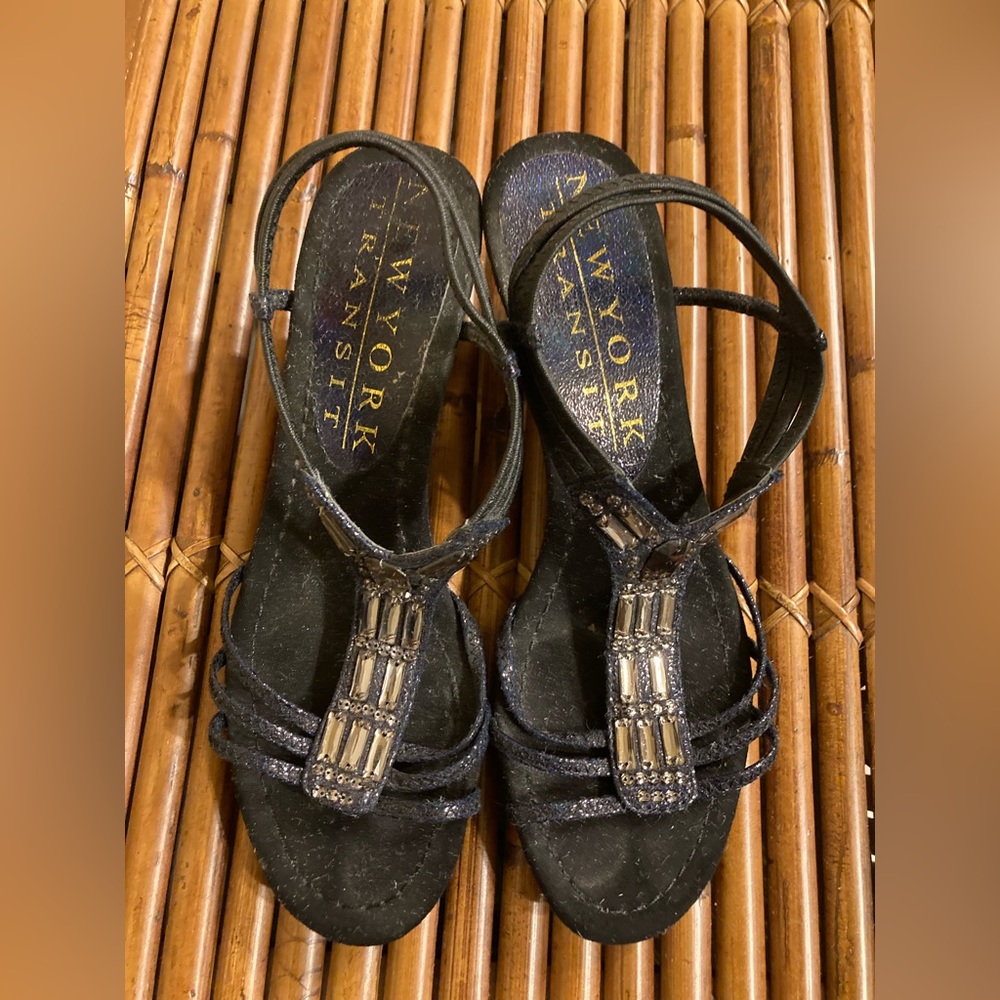 Black Dress Sandals - Size 6.5